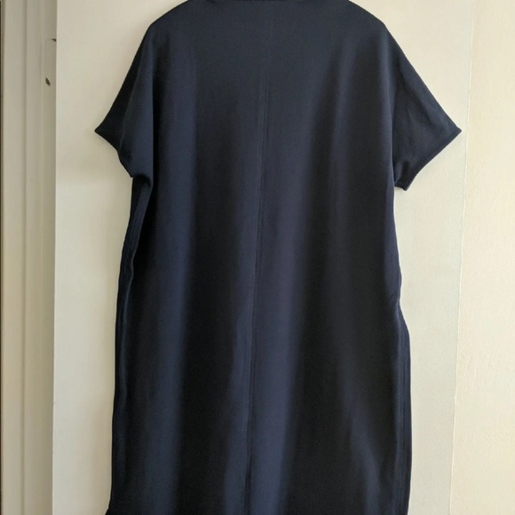 Joan Vass m/l navy cotton dress - Picture 2 of 4